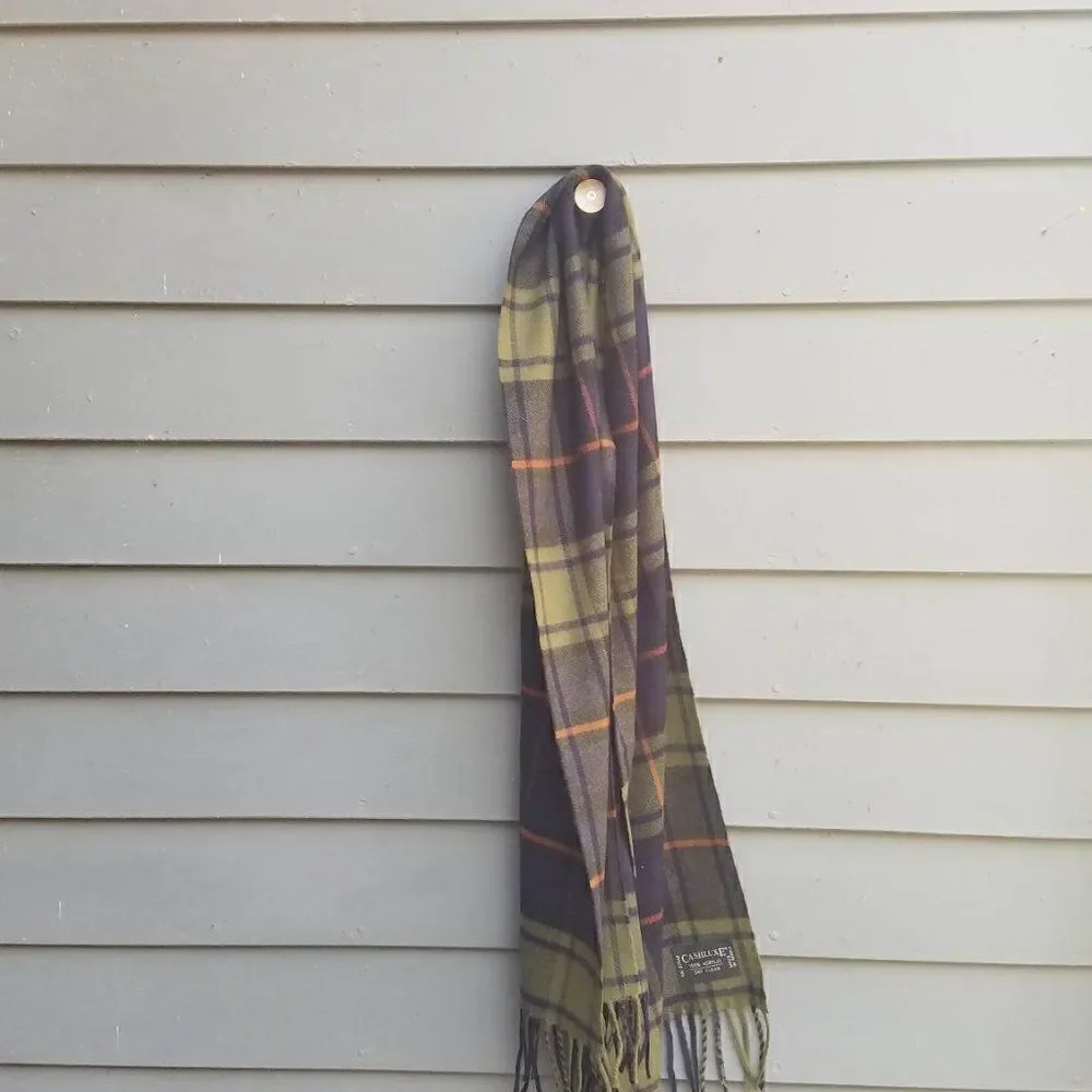 Cashluxe Acrylic Plaid Scarf